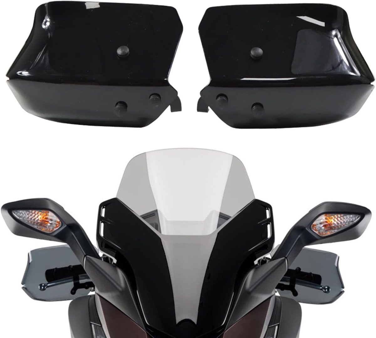 Handguards Schild Voor H&onda Forza 350 300 Forza125 NSS350 Hand Guard Protector Voorruit Accessorie (Color : zwart)