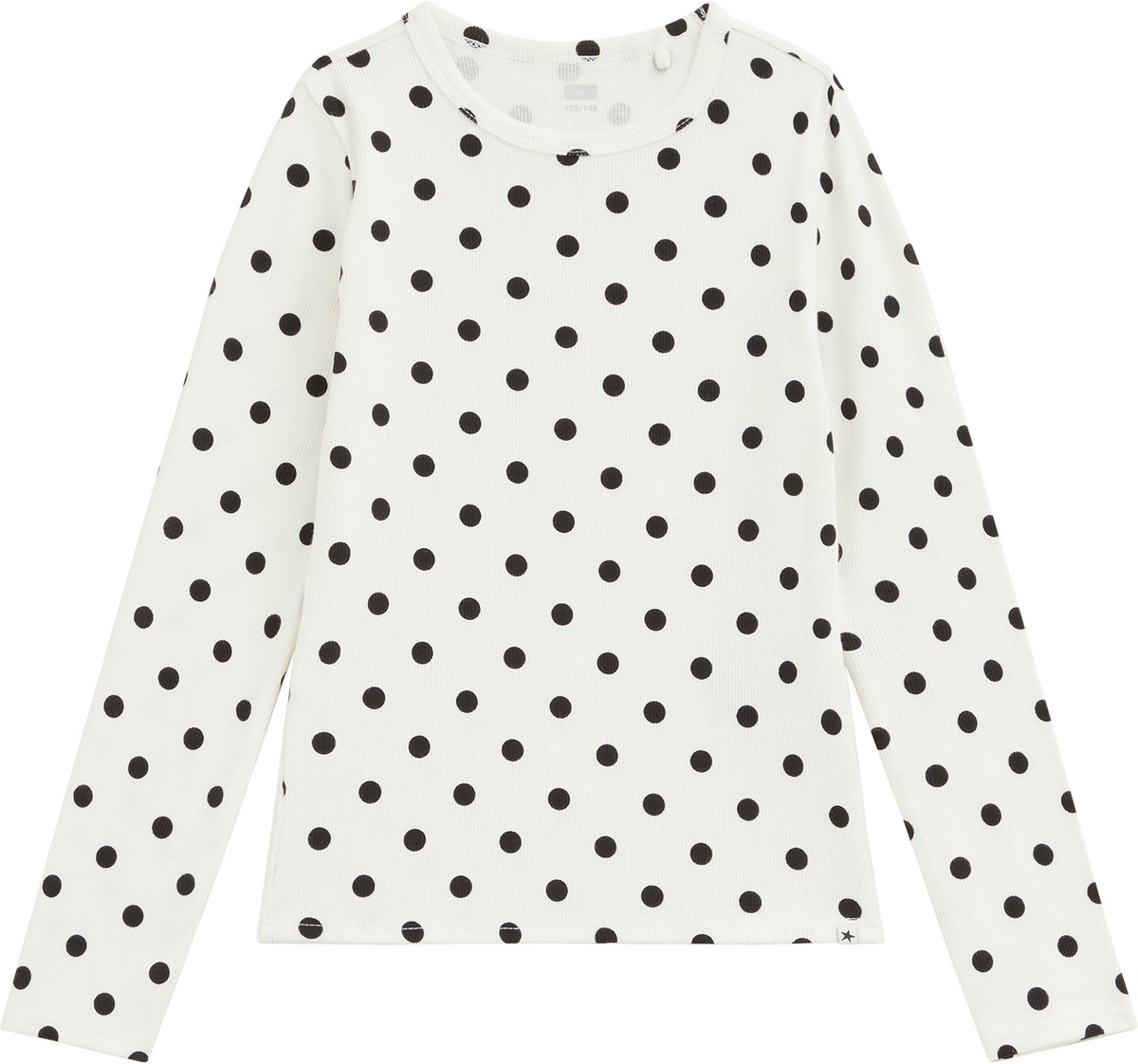 WE Fashion Meisjes T-shirt van ribstof