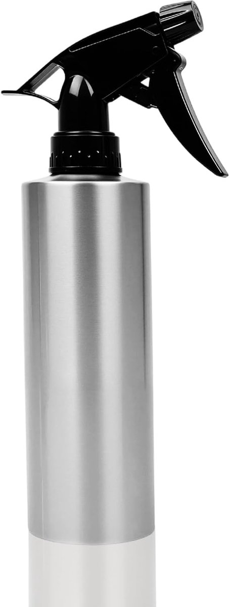 Sproeifles voor planten, kleine gieter van roestvrij staal, lege bloemensproeier, waterspuitfles, handpersverstuiver voor water, azijn, sojasaus (350 ml)