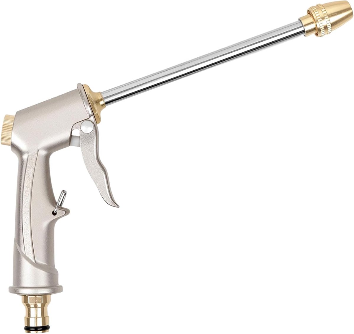 handsproeier, metalen tuinslang spuitpistool, metalen hogedruk tuin spuitpistool, 4 verstelbare patronen waterpistool, hogedrukpistool voor autowassen tuinwerk tuinirrigatie