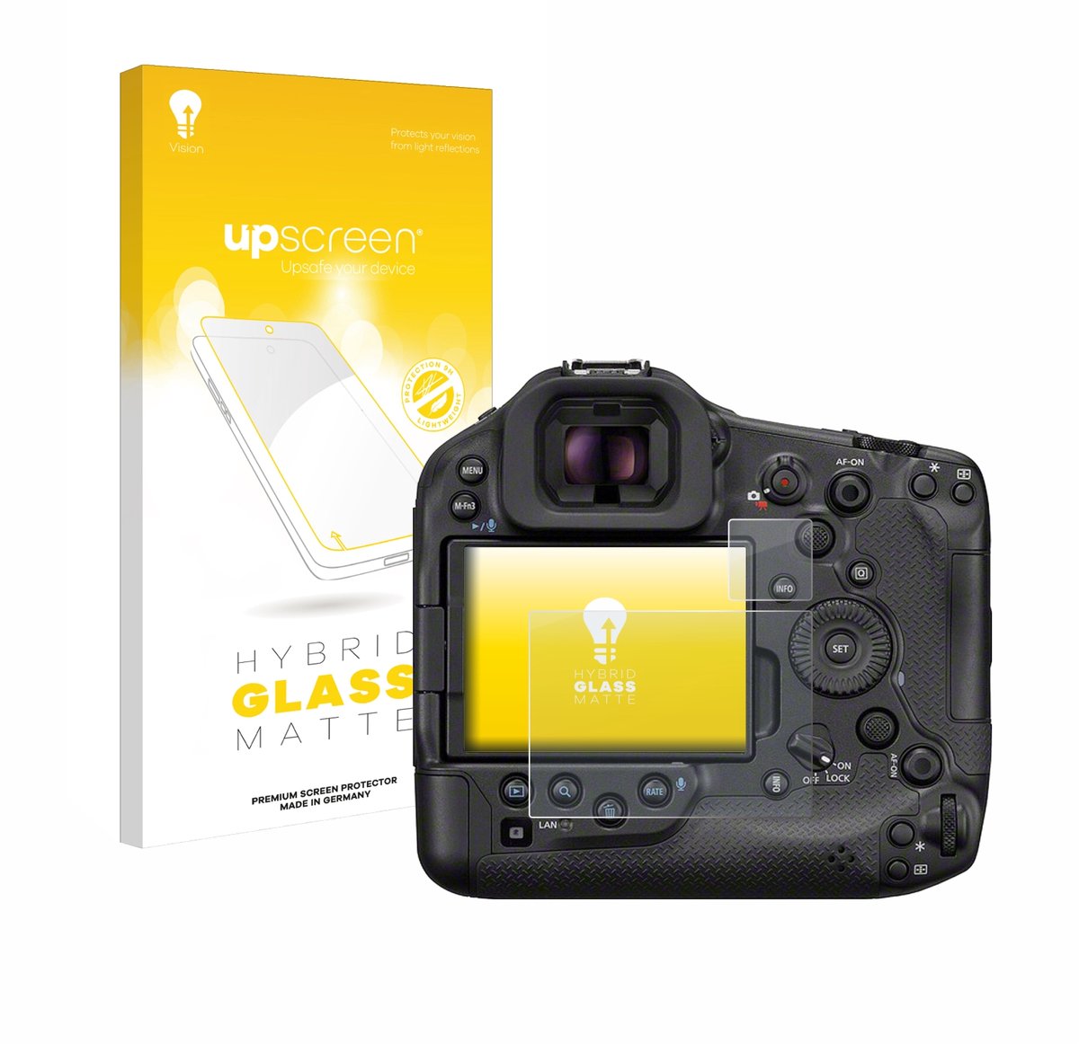 upscreen - Screenprotector voor Canon EOS R1 - Folie Beschermfolie Beschermglas matte