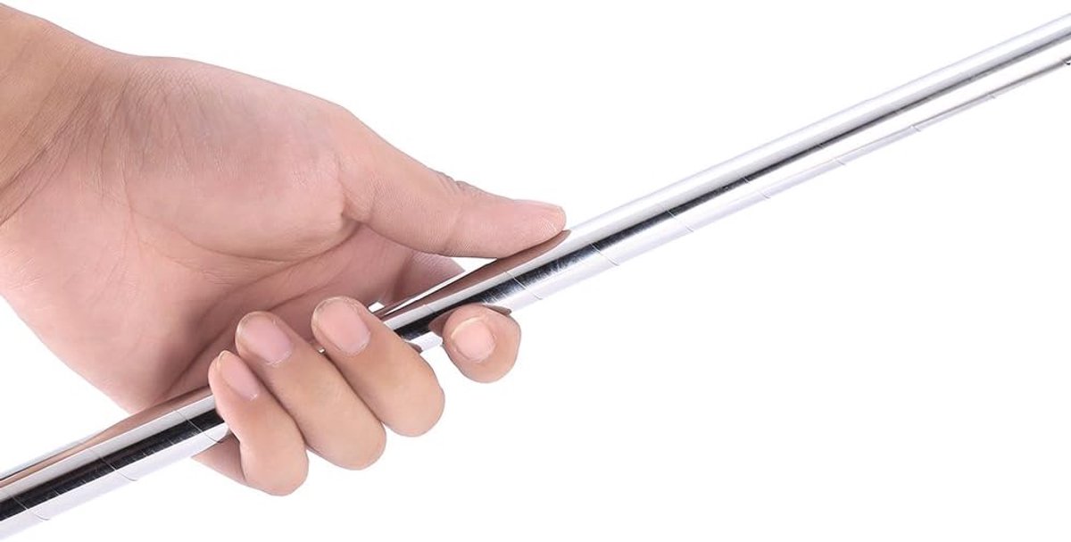 Magic Pocket Personeel Metaal Zilver Verschijnen Cane Magic Trick Accessoires voor Professionele Goochelaar Podium Street Magic Performance Accessoires Rekwisieten Illusie, 115 cm