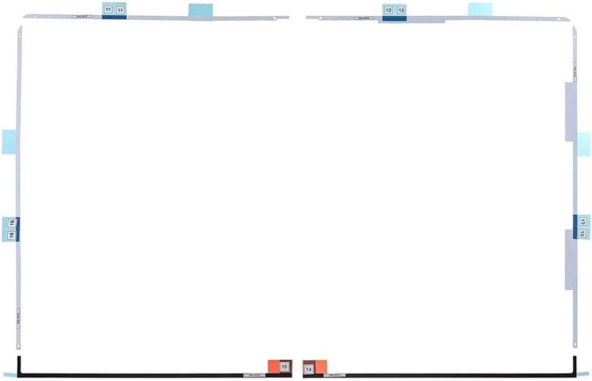 Plakstrips + openingswielhandgreep Lcd-scherm verwijderingsgereedschapset voor iMac 27 "A1419 (076-1444, 076-00009, 076-1419) (eind 2012-medio 2017)