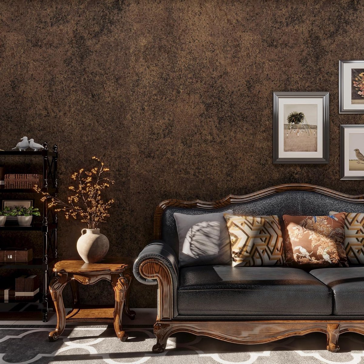 Zelfklevende wanddecoratie 40x300cm - Goud betonlook - Waterdicht en luchtdoorlatend - Ideaal voor meubels - ShopVlot