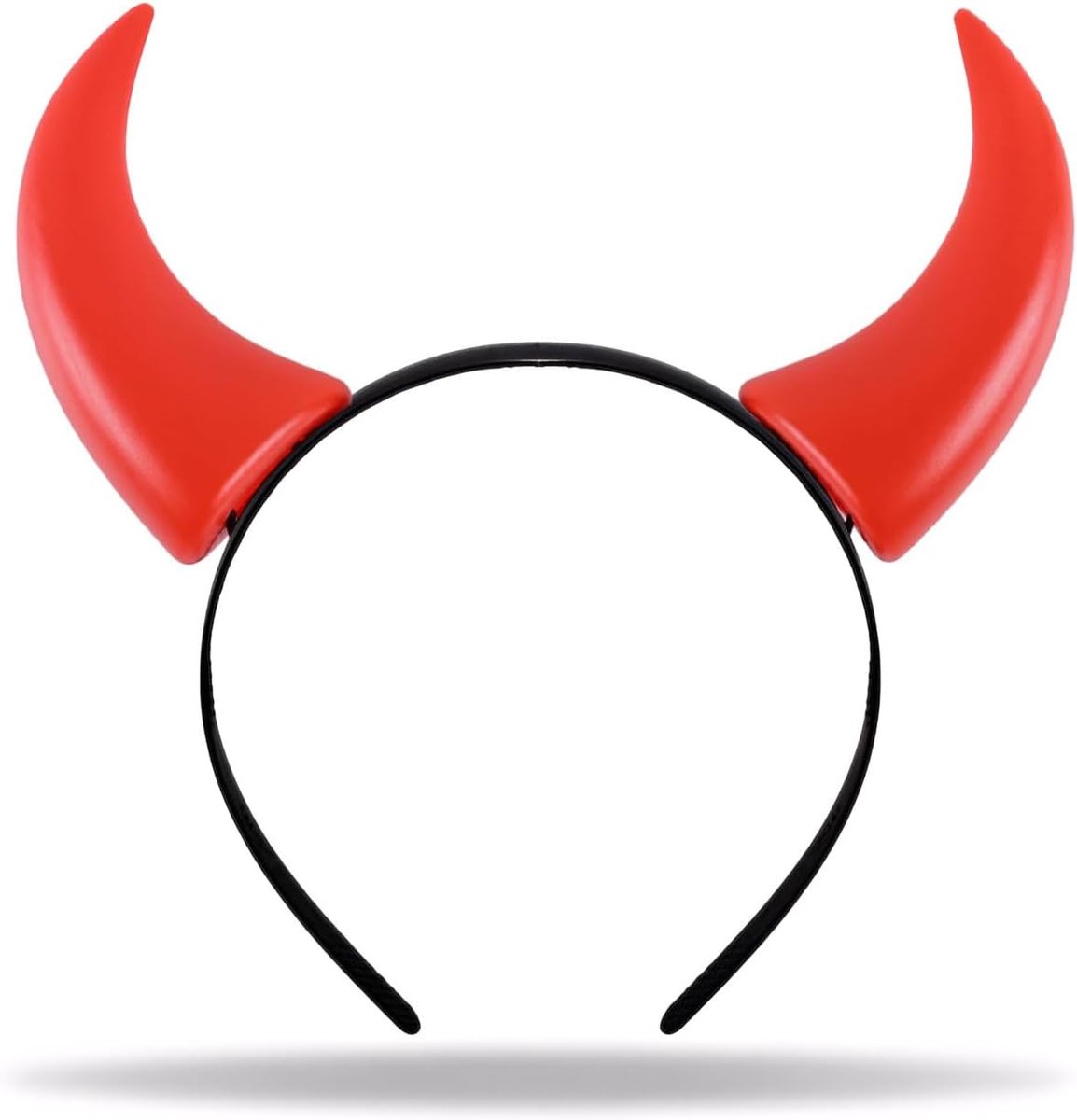 1 stuk Devil's Horn haarband, Vampire Devil haarband, Cow Horn haarband voor maskerade, Halloween, mardi gras en cosplay haardecoraties (rood)