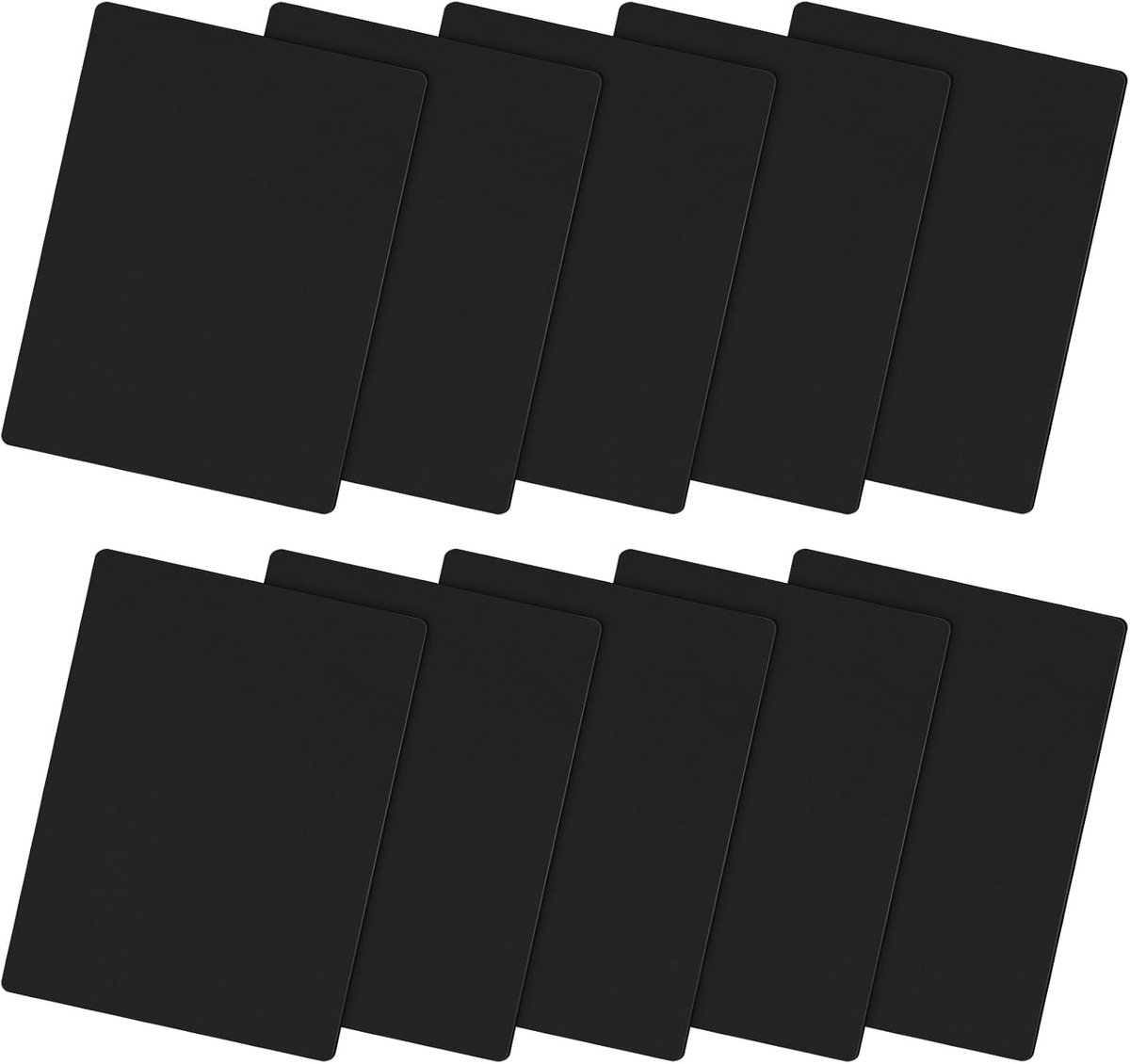Nylon Reparatiepatch, 10 Stuks Zelfklevende Tentreparatiepatch (20 cm X 15 cm), Zware Nylon, Waterbestendig, Stoffen Reparatietape Voor Tenten, Jassen, Rugzakken(zwart)