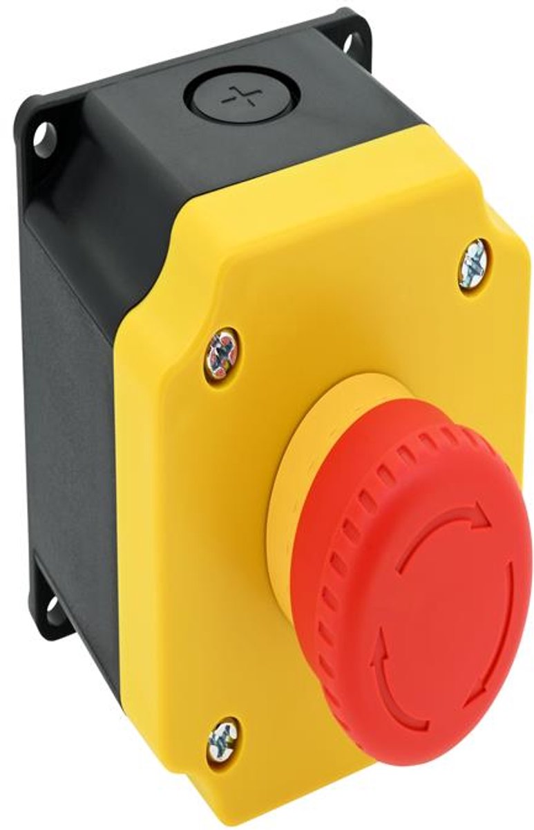 Idec noodstop 40mm 1xNC opbouw - IP65 (YB1W-YW1B-V4E01R-Y0)