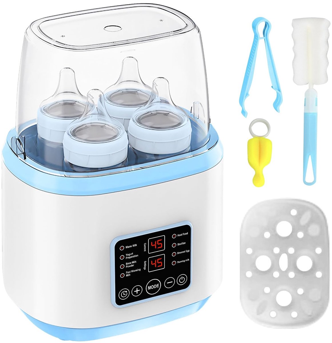 Omgoods - 8-in-1 Babyfleswarmer en Sterilisator met Tijdplanning