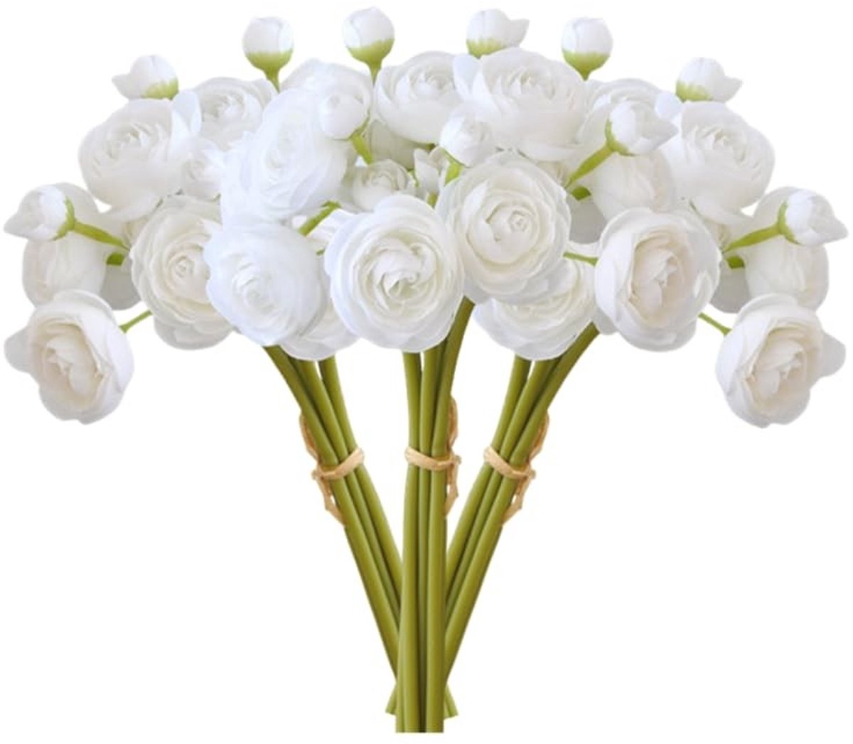 Omgoods - 18 Stuks Mini Kunstbloemen voor Bruiloft en Decoratie