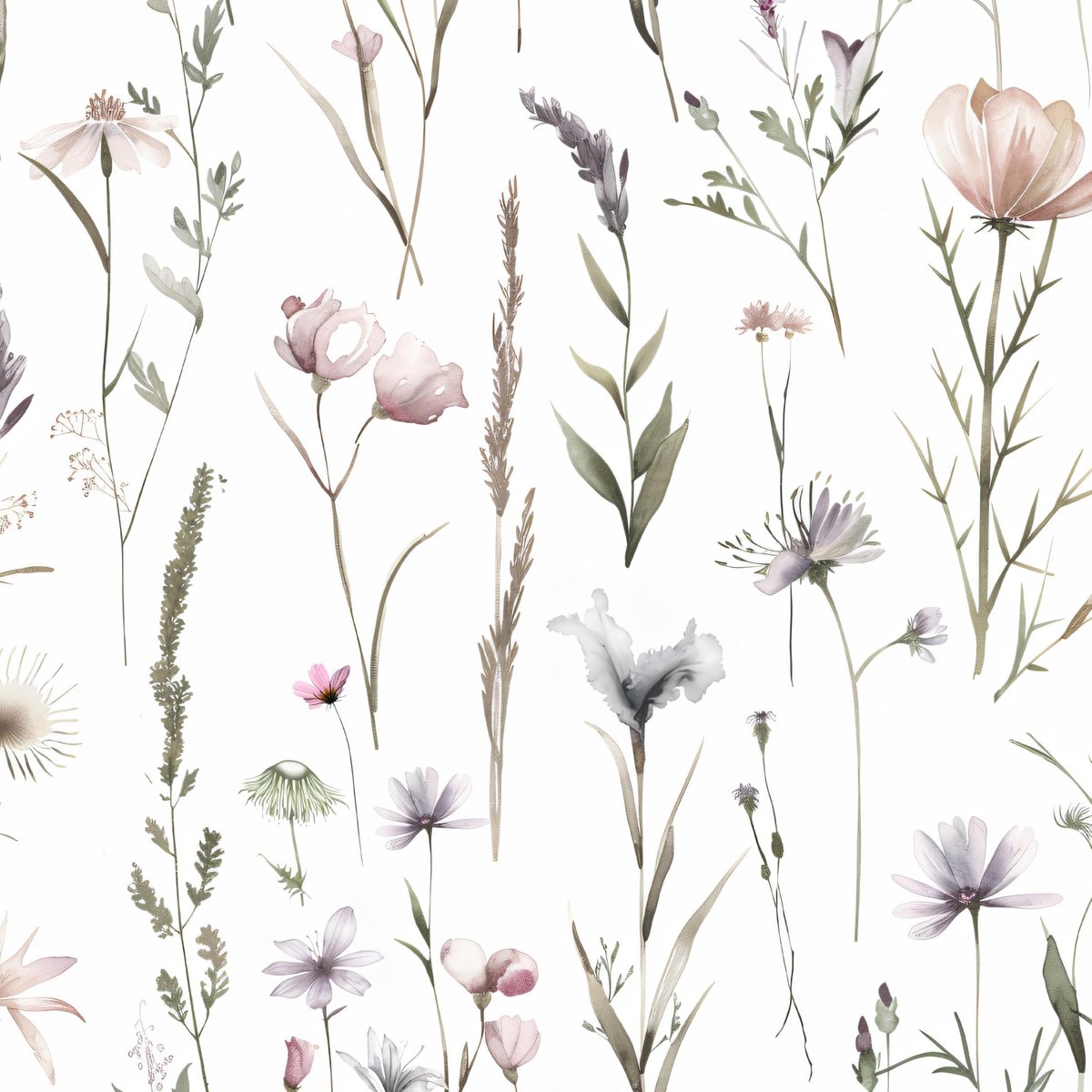 Omgoods - Zelfklevend Vinyl Behang met Bloemenpatroon, 44 x 300 cm
