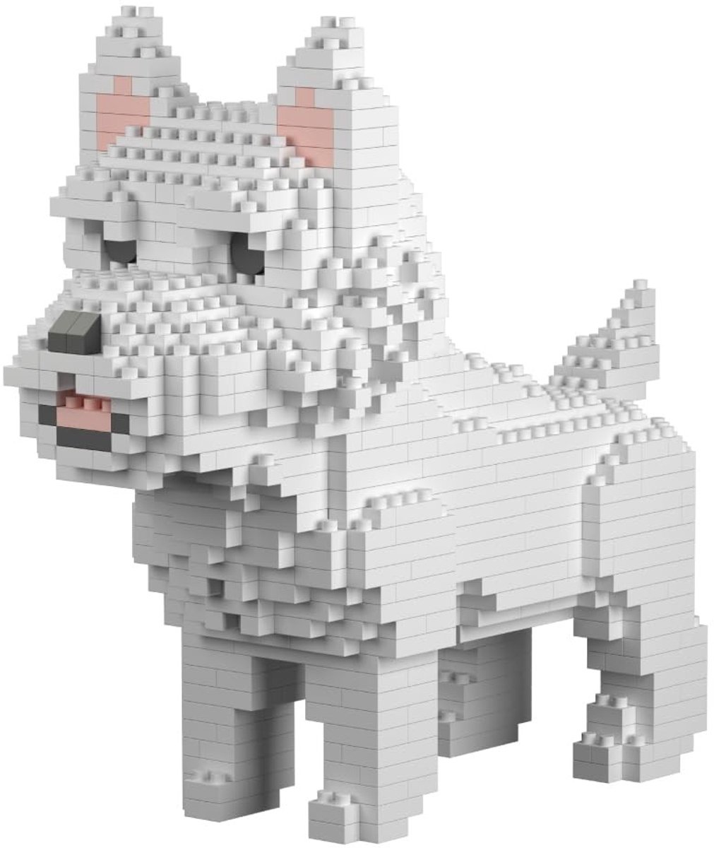 Omgoods - Bouwset met Miniatuur Blokken, West Highland White Terrier