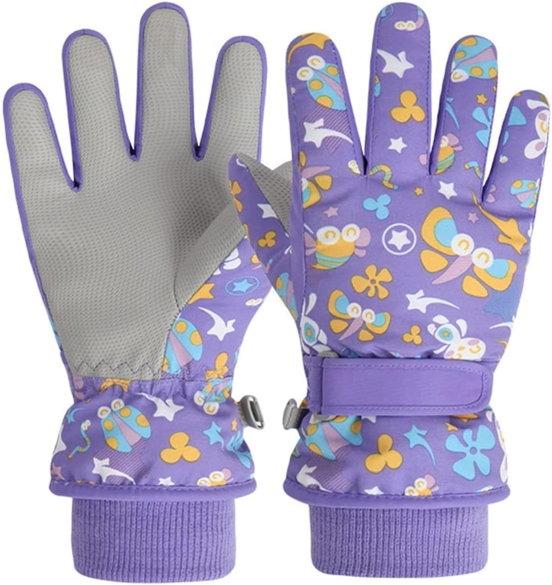 Omgoods - Kinderen Ski Handschoenen Waterdicht en Warm voor 2-13 Jaar