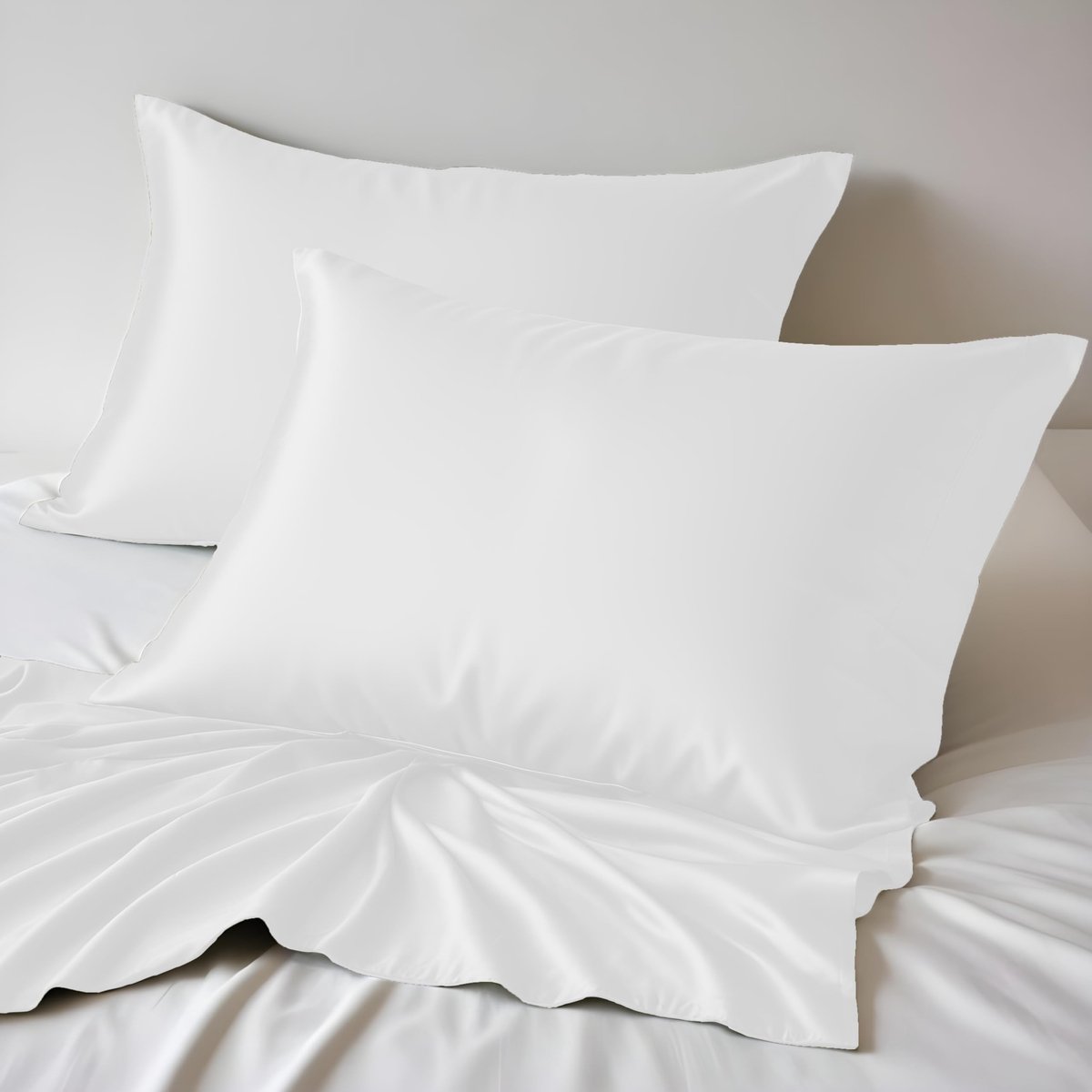 Omgoods - Set van 2 Kussenslopen van 100% Organisch Bamboe, King Size 50 x 90 cm