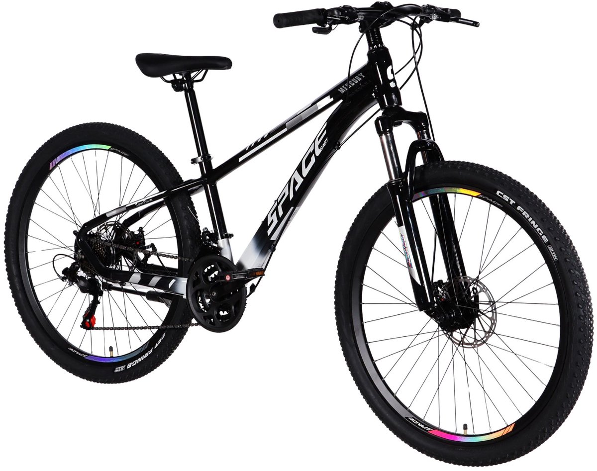 Mercury – Mountainbike – 26 inch – 21 versnellingen – Aluminium frame – Schijfremmen – Voorvork met vering – Zwart