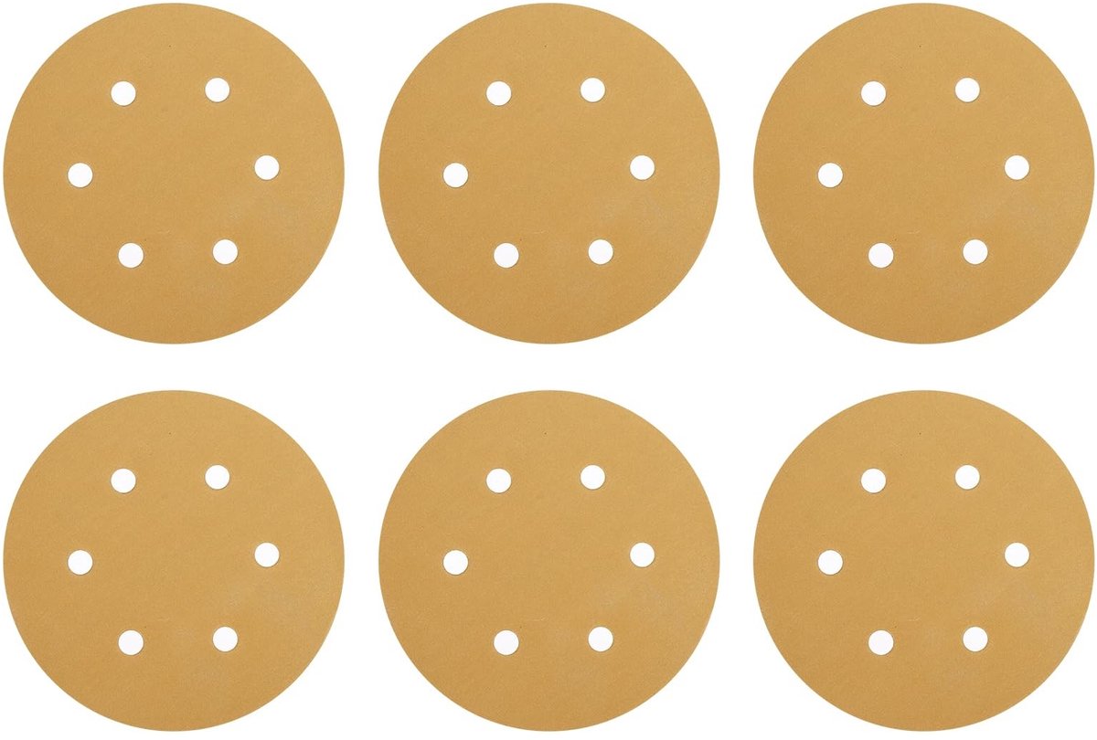 Omgoods - Schuurschijven 150mm met 6 Gaten en Korrel 320