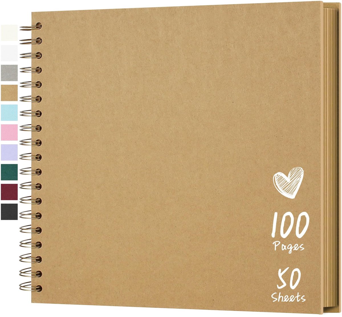 Omgoods - Scrapbook Album met 50 Bladen voor Persoonlijke Herinneringen