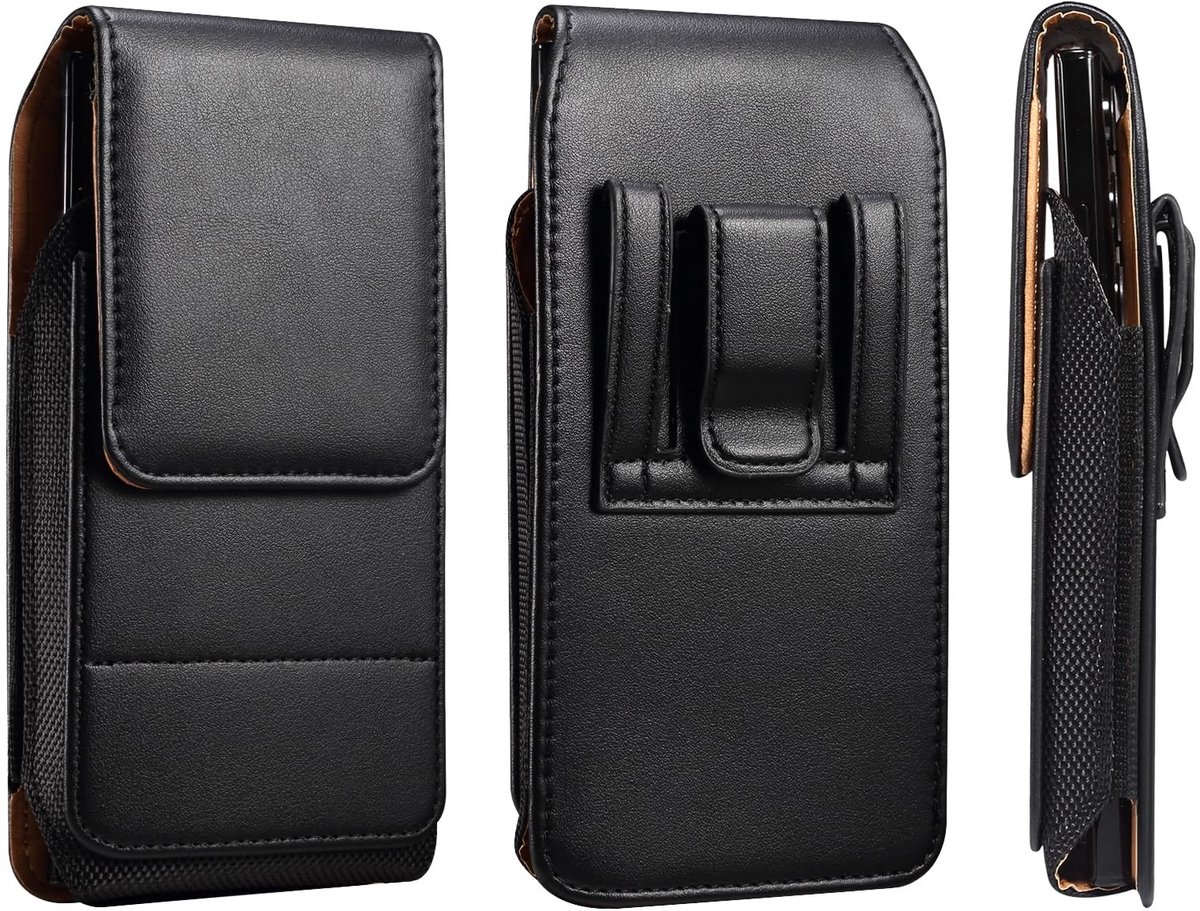 Omgoods - Leren Mobiele Telefoon Heuptas met Clip
