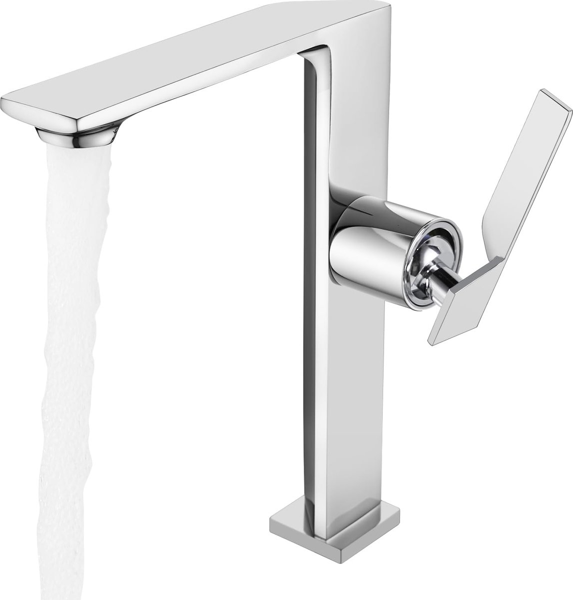 Omgoods - Hoge Chroom Wastafelkraan voor Badkamer - Modern Design