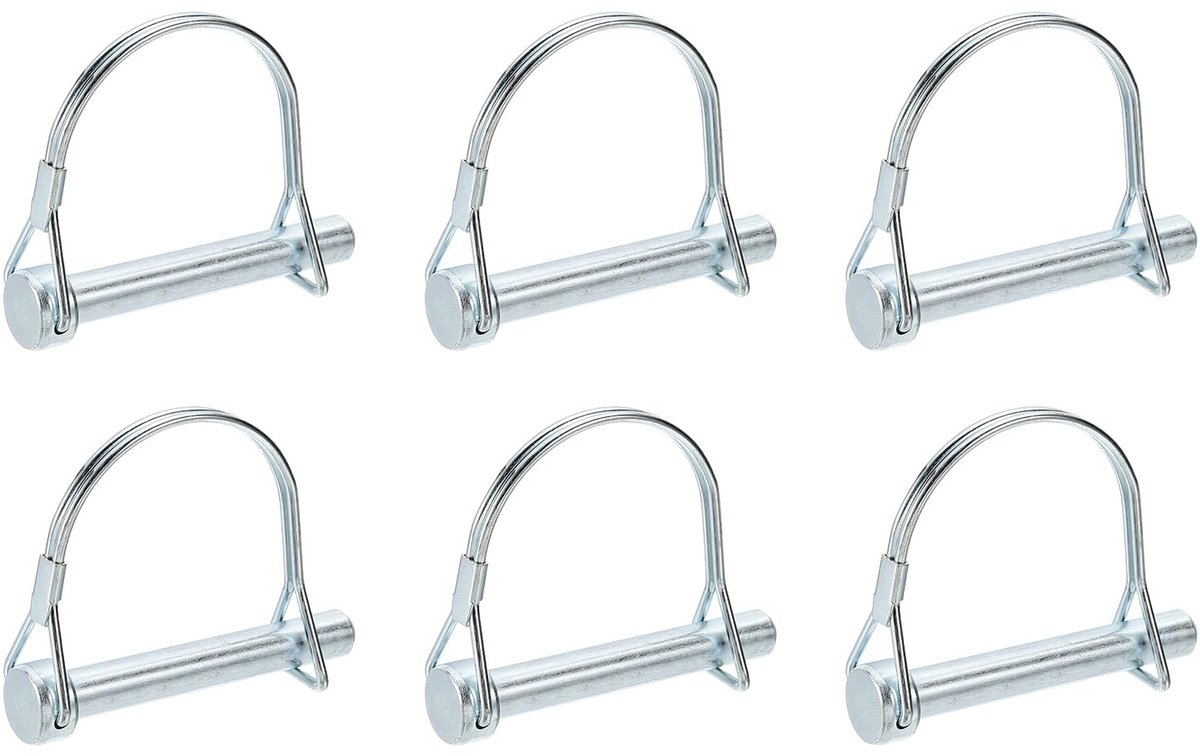Omgoods - D-vormige Bevestigingsbouten voor Trailer en Tuinmachines, 6 Stuks