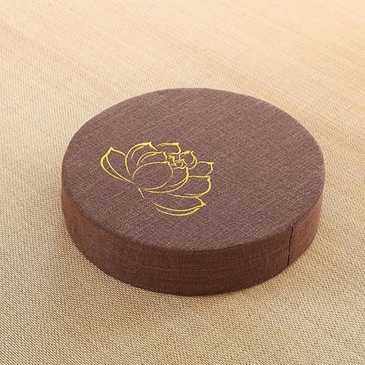 Omgoods - Ronde Meditatiekussen van Hard Schuim met Wasbare Hoes