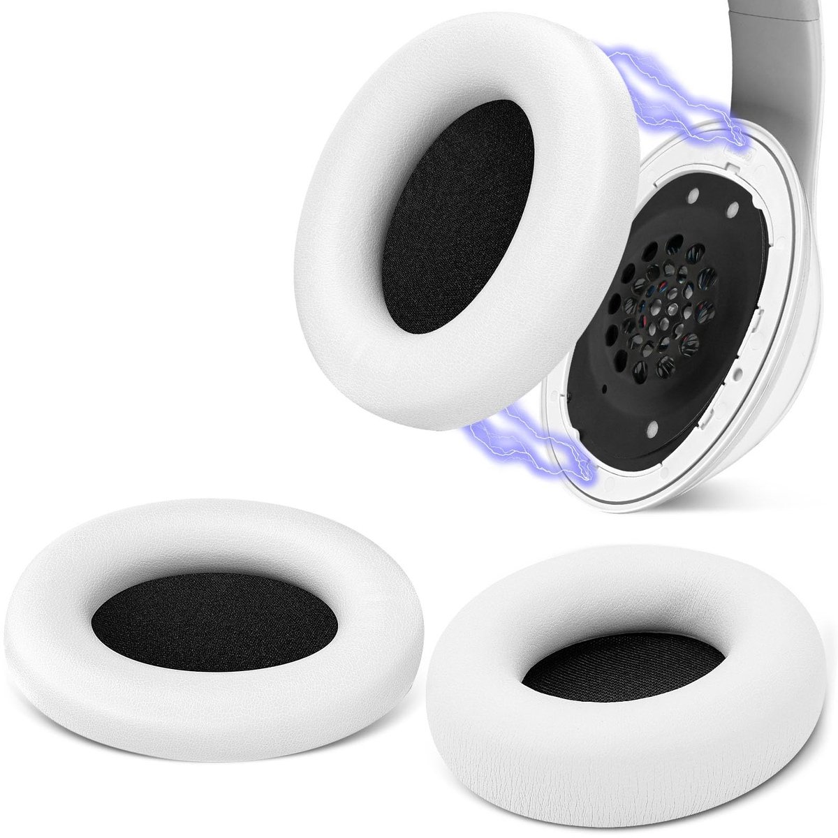 Omgoods - Vervangende Earpads voor Hoofdtelefoons, Wit