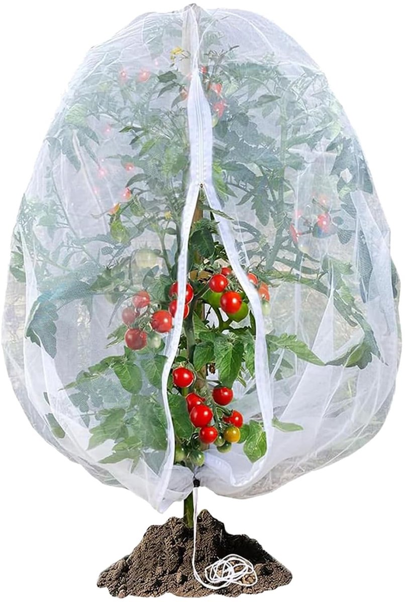 Omgoods - Plantbeschermingsnet met Rits en Trekkoord voor Tuinplanten