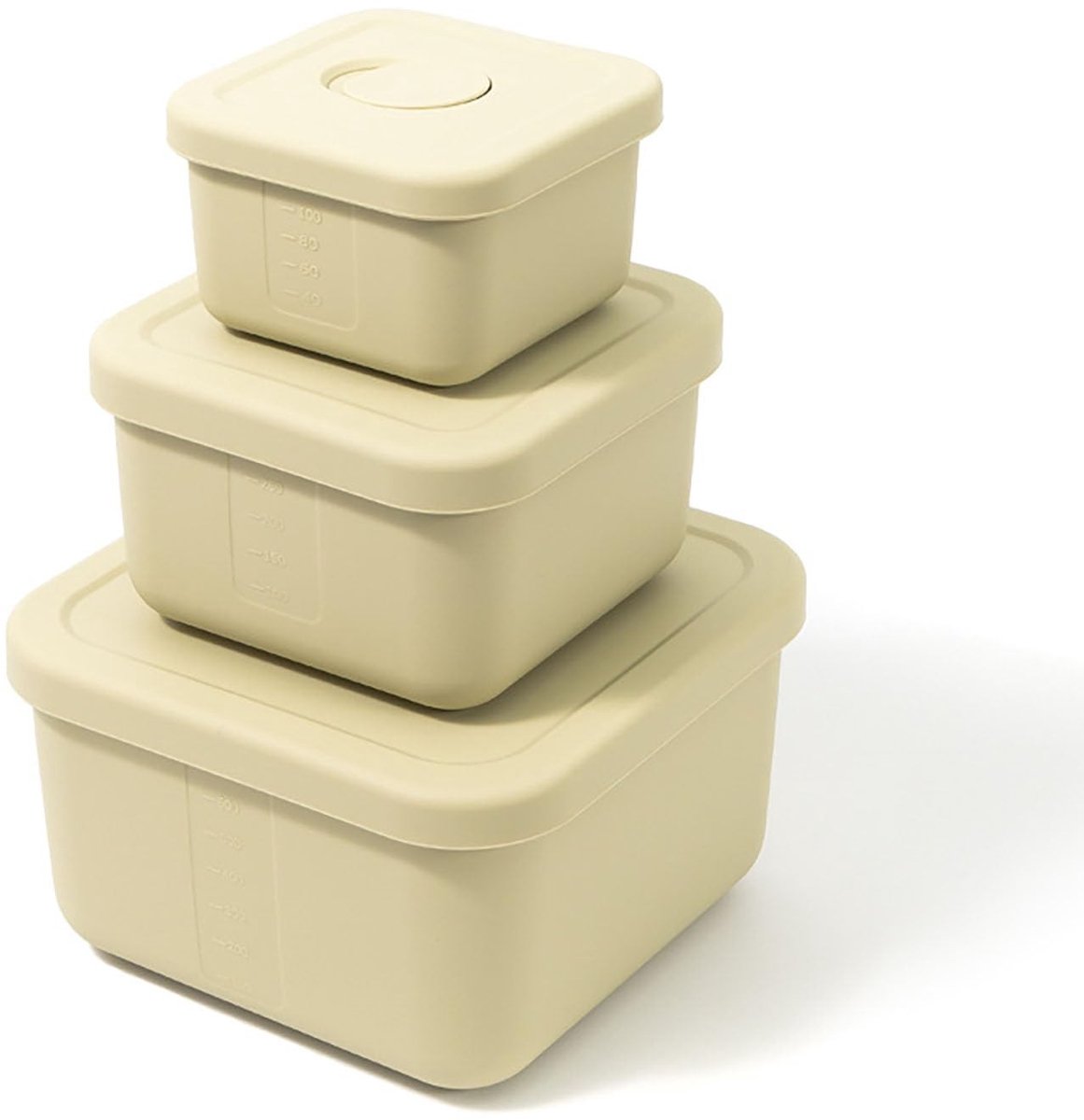 Omgoods - 3-Delige Silicone Snack Box Set met Deksel - 120ml, 300ml, 700ml - Voedselveilig en Lekvrij