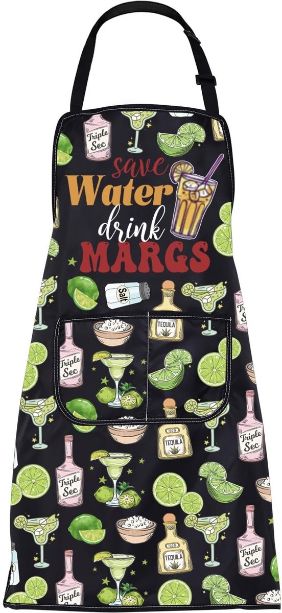 Omgoods - Waterdicht Schort met Pockets voor Koken en Barbecue