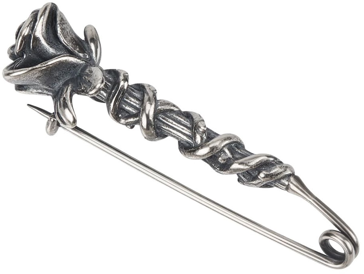 Omgoods - 925 Sterling Zilveren Rozenbroche voor Dames - Elegante Bloemennaald voor Sjaal en Kleding