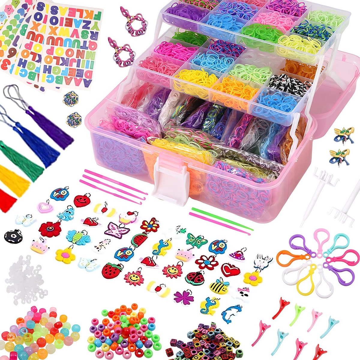 Omgoods - Creatieve Elastische Armband Kit met 28000 Stukken