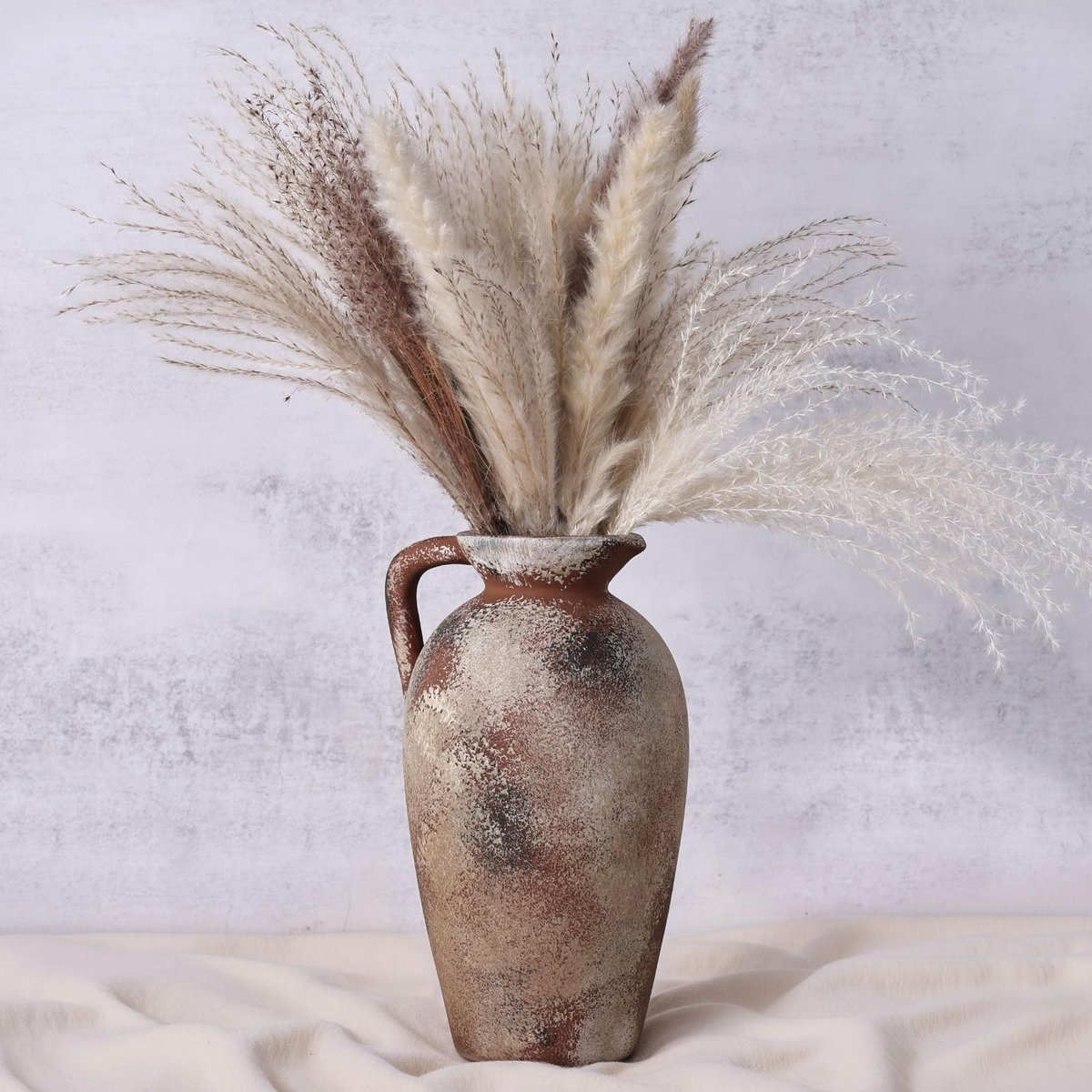 Omgoods - Rustieke Keramische Vaasje voor Boheemse Decoratie