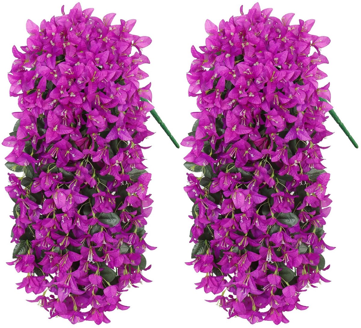 Omgoods - Kunstmatige Hangplanten Bougainvillea Set van 2