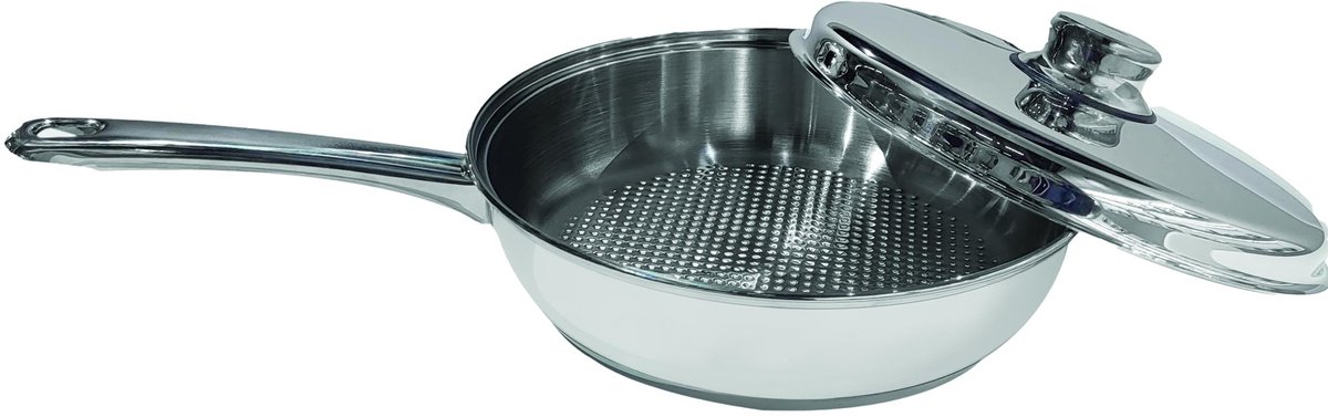 Omgoods - RVS Casserole met Deksel 26 cm voor Alle Hittebronnen