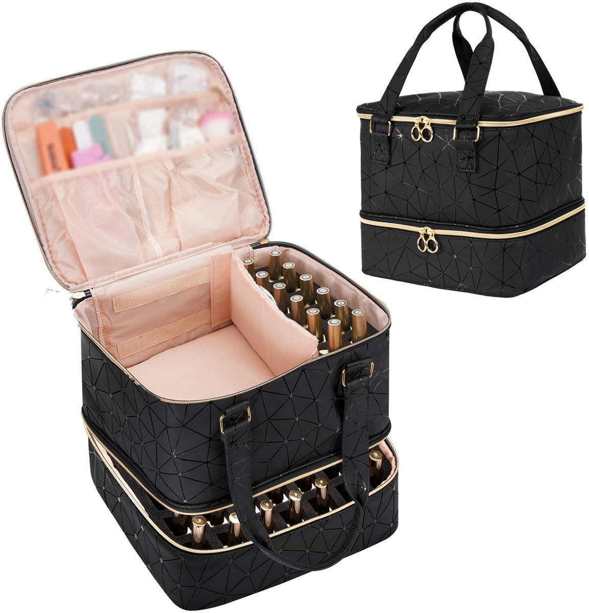 Omgoods - Nagellak Organizer met Capaciteit voor 126 Flessen, Zwart
