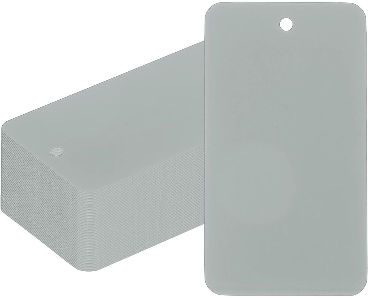 Omgoods - 100 Waterdichte Verzendlabels met Koord 90 x 50 mm