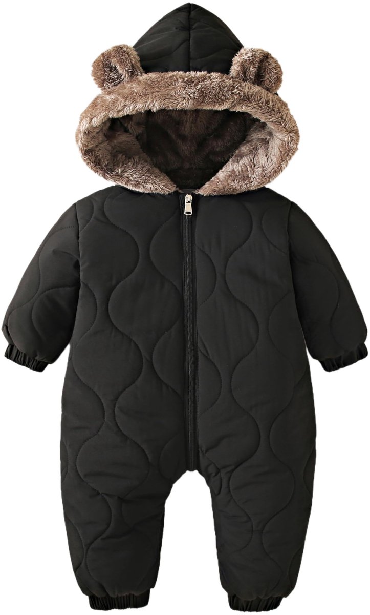 Omgoods - Warm Baby Snowsuit met Fleece Voering voor Nieuwe Kinderen
