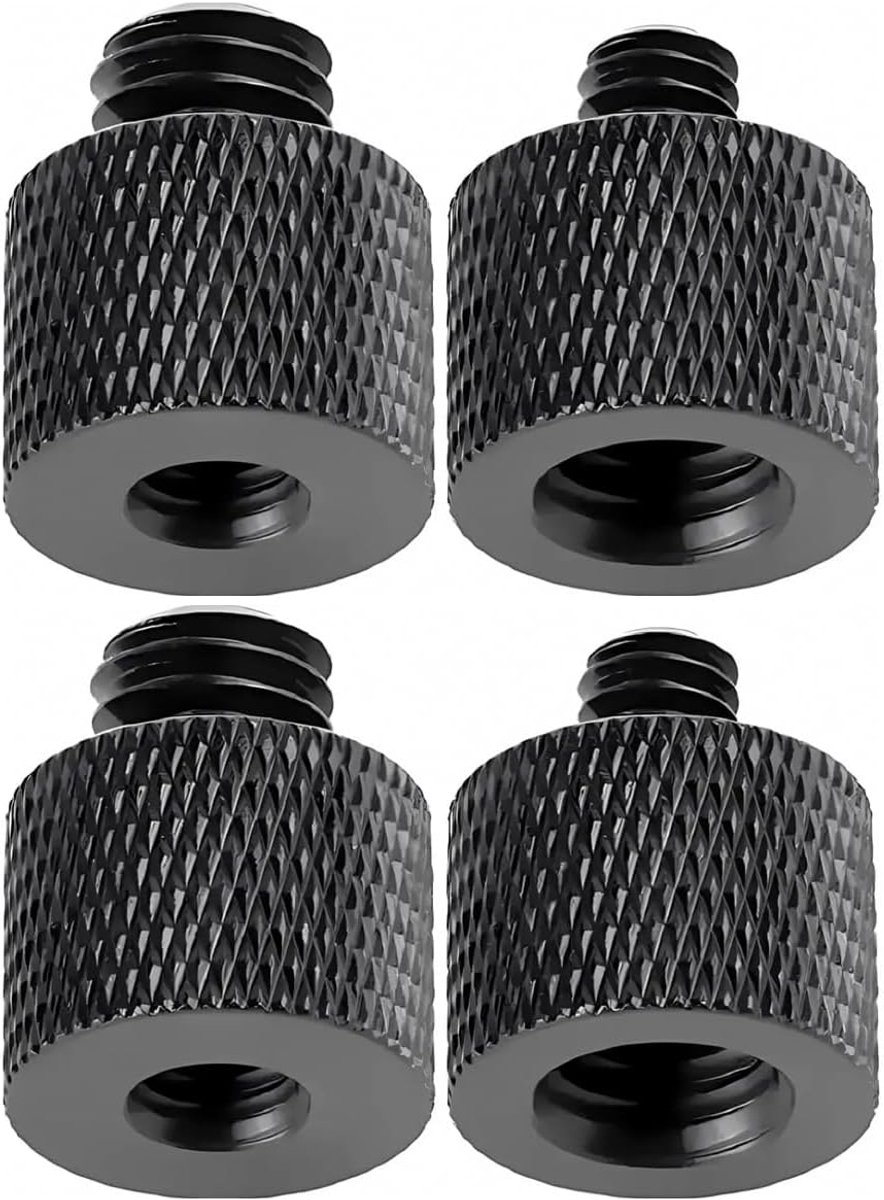 SnelShoppen - 4 stuks Draadadapters, Statiefadapter, Camera Connector Adapter 1/4 Inch Vrouwelijk naar 3/8 Inch Mannelijk en 3/8 Inch Vrouwelijk naar