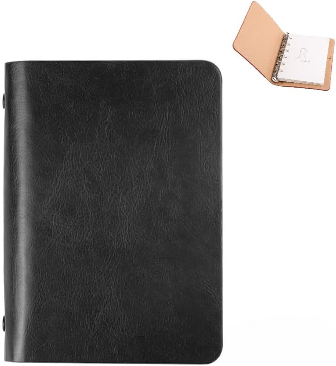 SnelShoppen - A7 Hardcover Notitieboek, Draagbare Ringband, Hoogwaardige Papierkwaliteit, Slijtvast en Antislip, Ideaal voor Notities, Planning, Studi