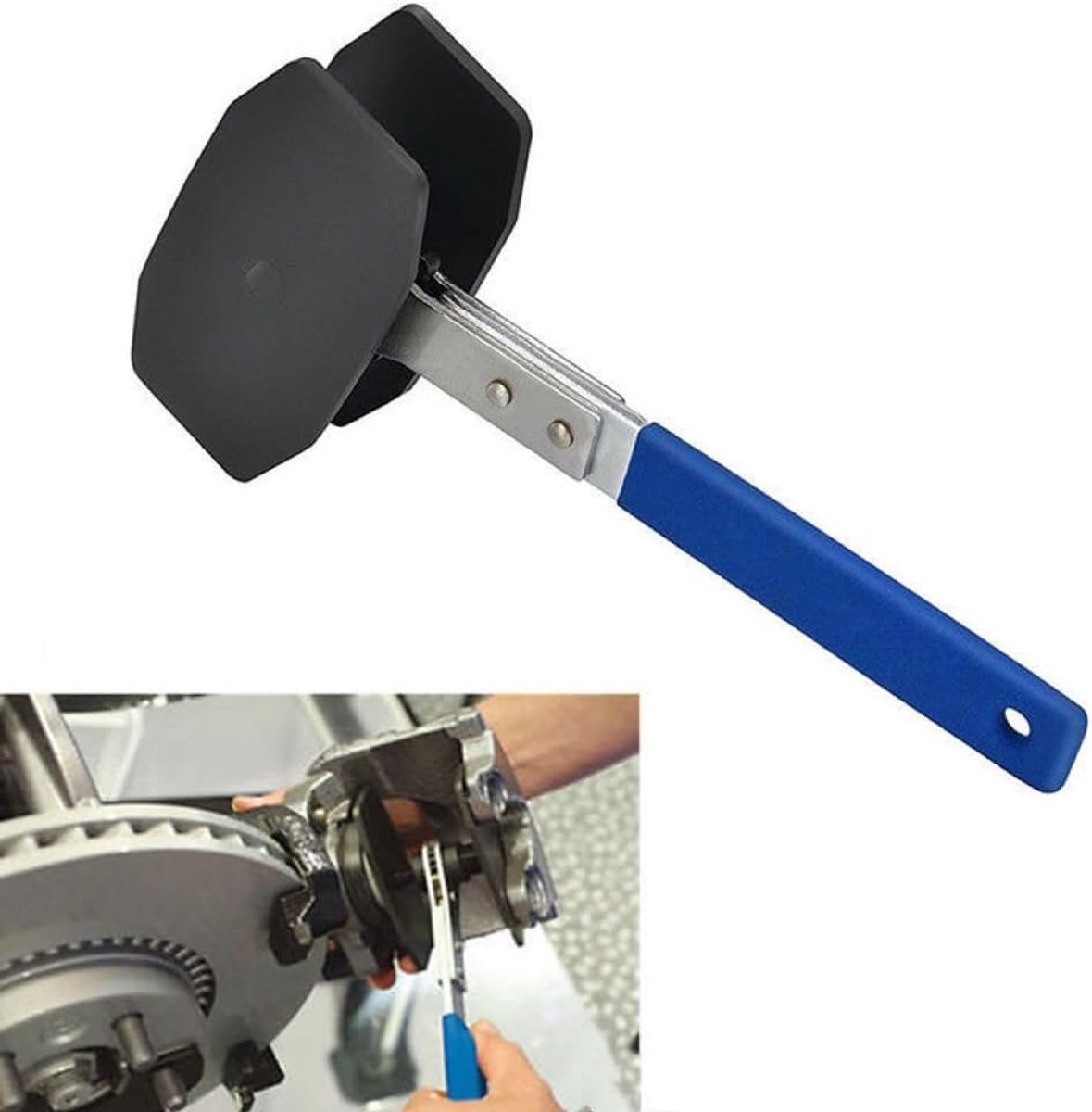 SnelShoppen - Remzadelpers Tool 360 Graden met Ratchet Functie, Expander Sleutel voor Auto Rem Reparatie, Geschikt voor Schijfrem Systemen