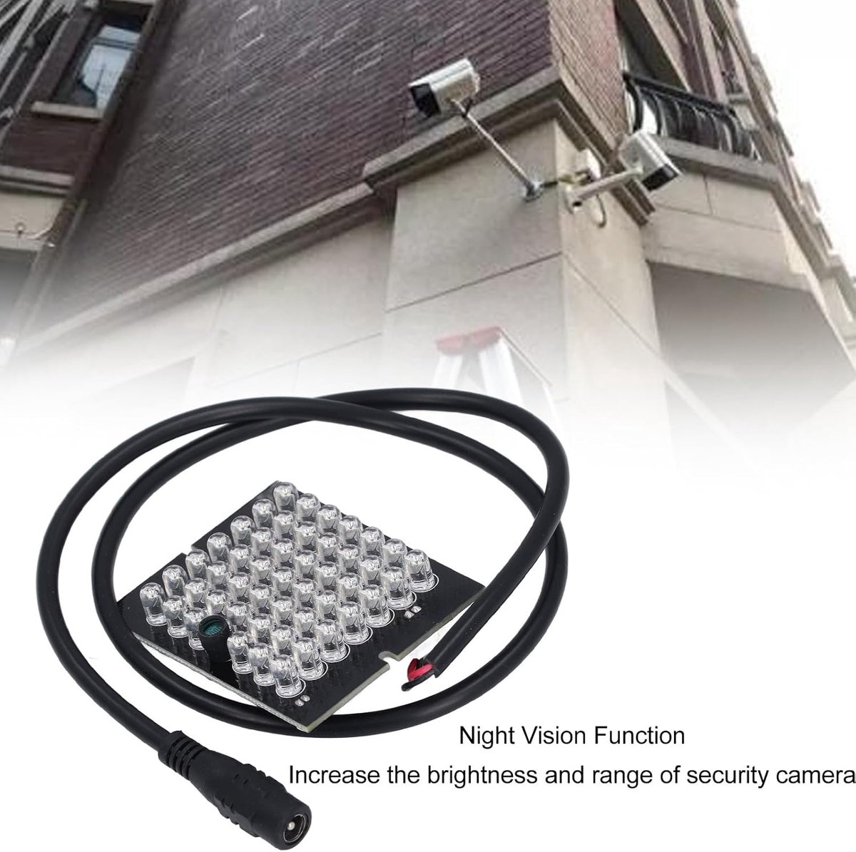SnelShoppen - 940nm Infrarood Camera Lichtbord met 48 LEDs Nachtzicht Assistentie Licht voor CCTV Beveiligingscamera's Binnengebruik