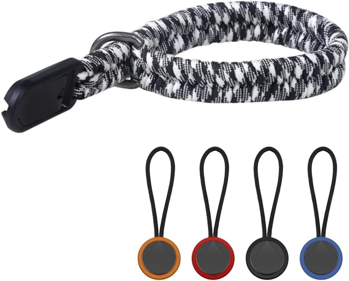 SnelShoppen - Camera Wristband met 4 Quick Release Screens - Verstelbare Camera Strap voor DSLR - Ultralichte Parachute Wristband voor Diverse Polsmaa