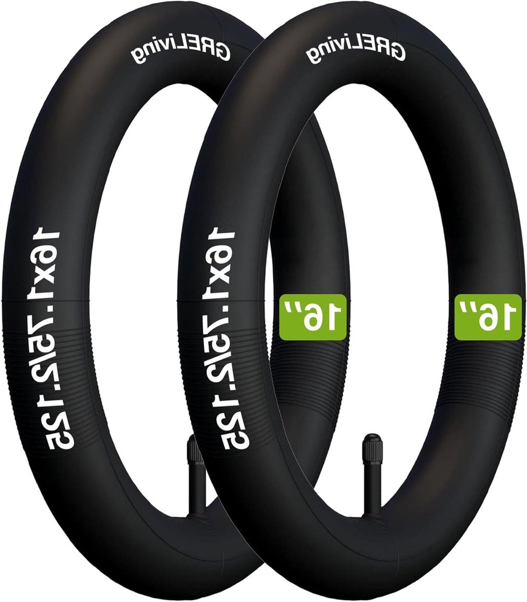 Fietsbinnenband - Binnenbanden Fiets - Fietsen Onderhouden - Hoge Kwaliteit Butyl Rubber - 16 x 1.75/2.125 inch - Zwart