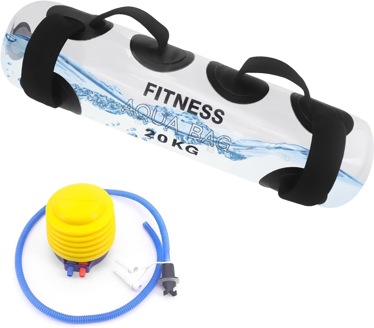 SnelShoppen - Verstelbare Gewichten Waterzak 20kg, Aqua Fitness Bal/Bag, Water Vulbaar, Fitness Waterzak voor Binnen Krachttraining en Cardio
