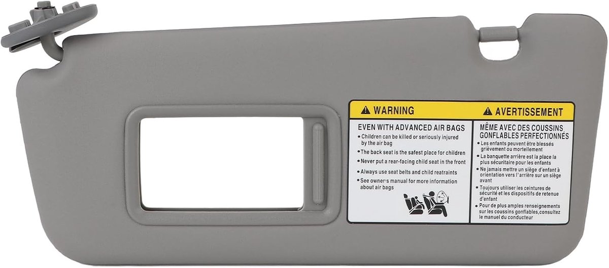 Zijzonneklep Links - Vervangende Zonneklep voor RAV4 2004-2005 - Met Make-up Spiegel - Perfecte Pasvorm - ShopVlot