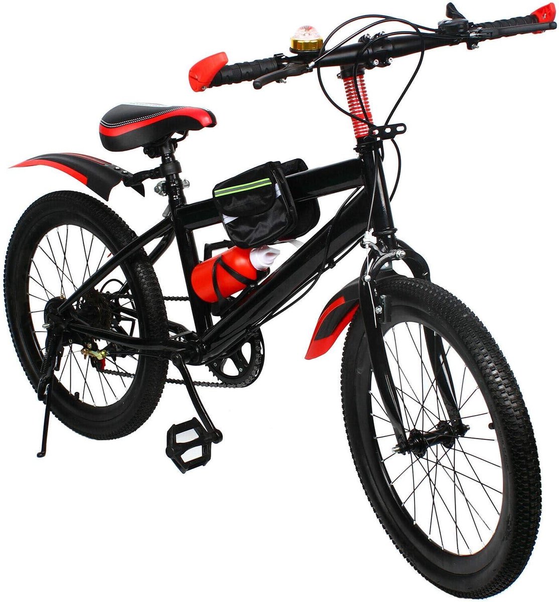 Kinderfiets Mountainbike Kinderfiets 20 inch Buiten Fietsen Dubbele Schijfremmen 20 inch Rood