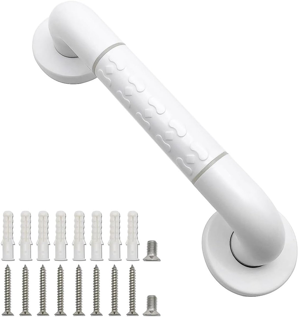 SnelShoppen - 30cm Badkamer Beugel met Antislip Handvat en Luminous Ringen - Veiligheidsbeugel voor Bad en Douche - Handgreep voor Ouderen en Kinderen