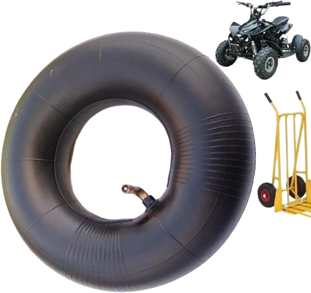 Kruiwagen Binnenband - Vervangende Band Rubber - Karren Verplaatsen - Slijtvast Rubber - 3.00-4 - Zwart