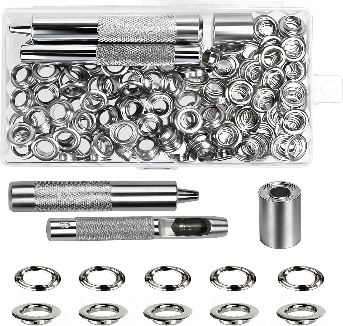 100 stuks gereedschap kit 8 mm ogen set - ShopVlot