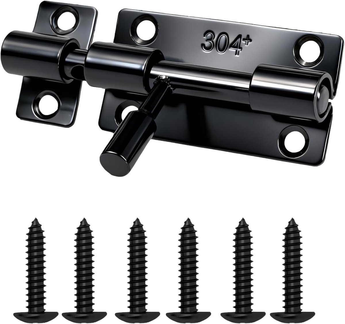 Door latch SUS304 stainless steel, latch for garden gate, door, window, fence, outdoor latch with padlock - ShopVlot