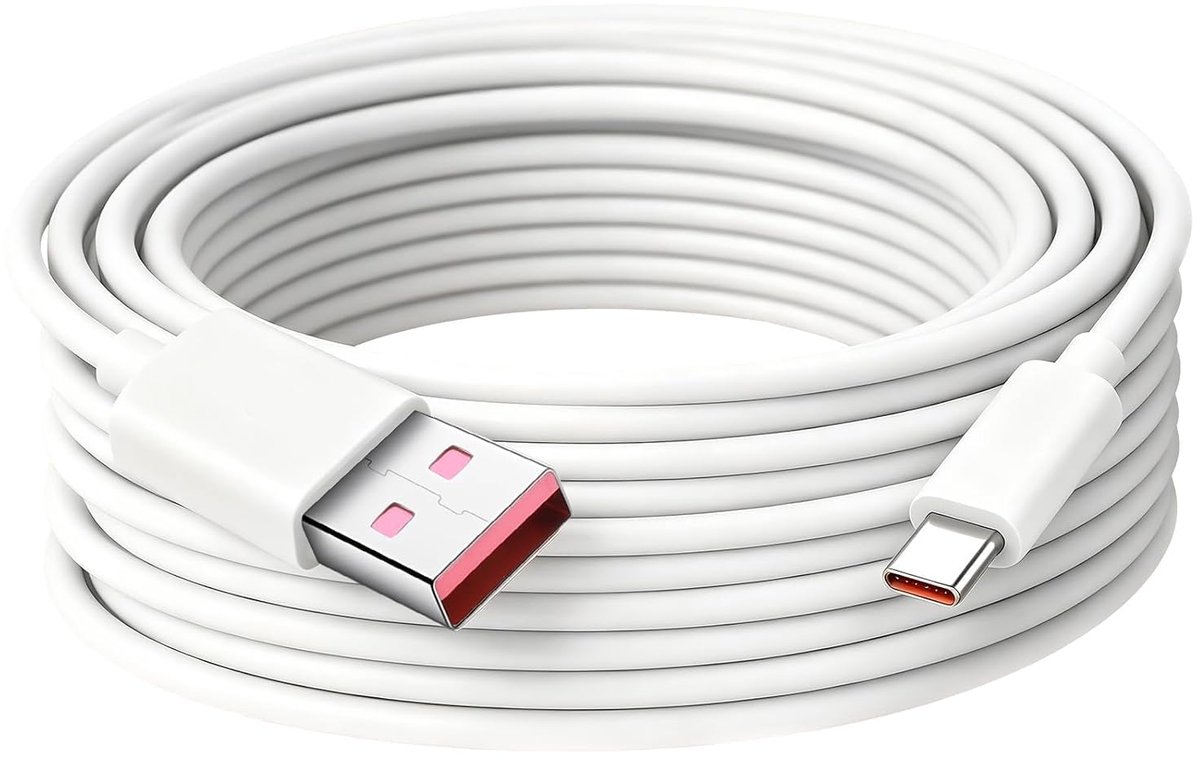 USB-C kabel 10m - Type C stroomverlengkabel - ideaal voor Mi camera - flexibel plaatsen - SnelShoppen